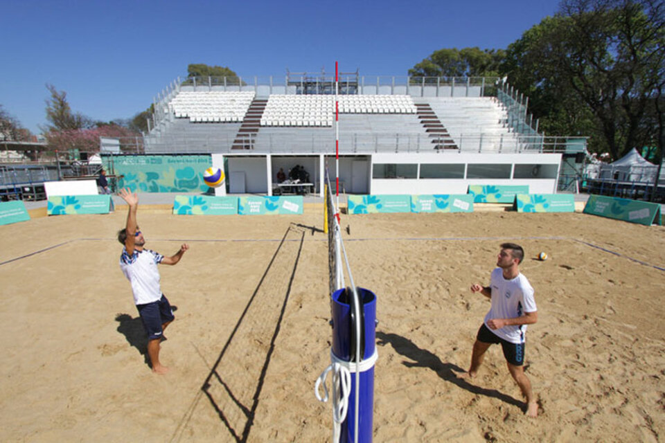 El beach voley fue una de las pruebas que se disputaron en el Parque Verde durante los Juegos. (Fuente: Gobierno de la Ciudad)