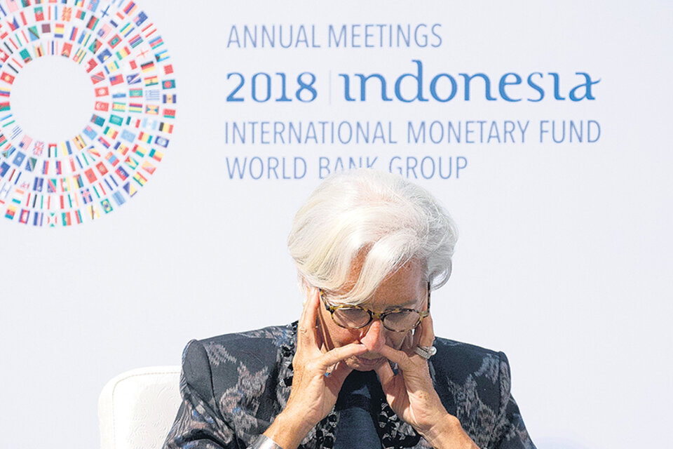“En Argentina y Turquía las vulnerabilidades externas llevaron a grandes devaluaciones”, advirtió el FMI de Lagarde. (Fuente: EFE)