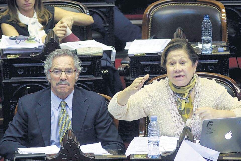 Felipe Solá y Graciela Camaño, una relación en tensión dentro del bloque del Frente Renovador. (Fuente: NA)