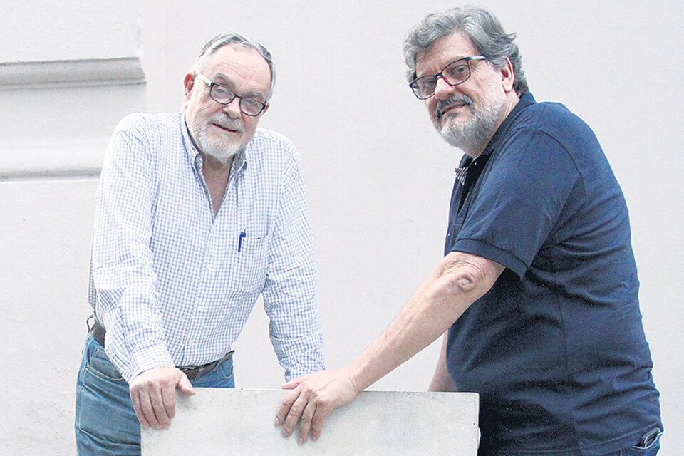 Mempo Giardinelli y Pedro Peretti, autores de La Argentina agropecuaria. Veinte propuestas para atacar el problema del latifundio. (Fuente: Leandro Teysseire)
