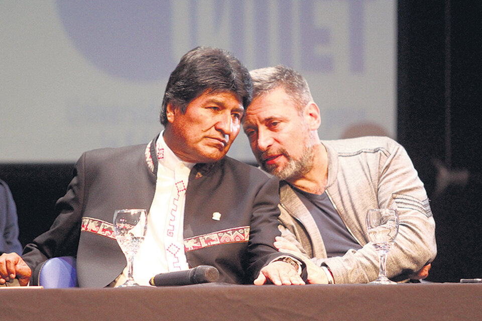 El presidente de Bolivia, Evo Morales, dio un mensaje de apoyo a los pueblos latinoamericanos. (Fuente: Leandro Teysseire)