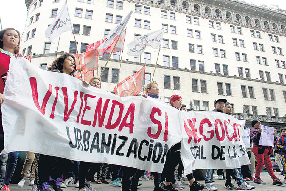 Vecinos y organizaciones marcharon por Florida contra la “reurbanización” impulsada por Rodríguez Larreta. (Fuente: Bernardino Avila)