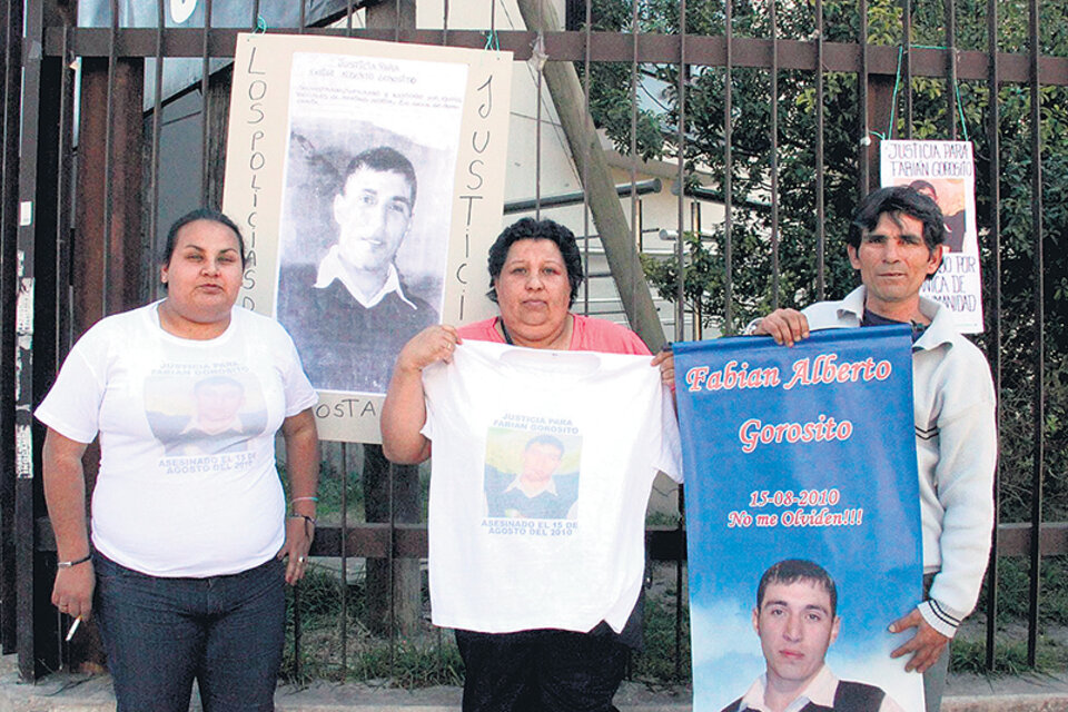 Los familiares de Fabián Gorosito mantuvieron los reclamos hasta anular el juicio anterior. (Fuente: Andar Agencia)