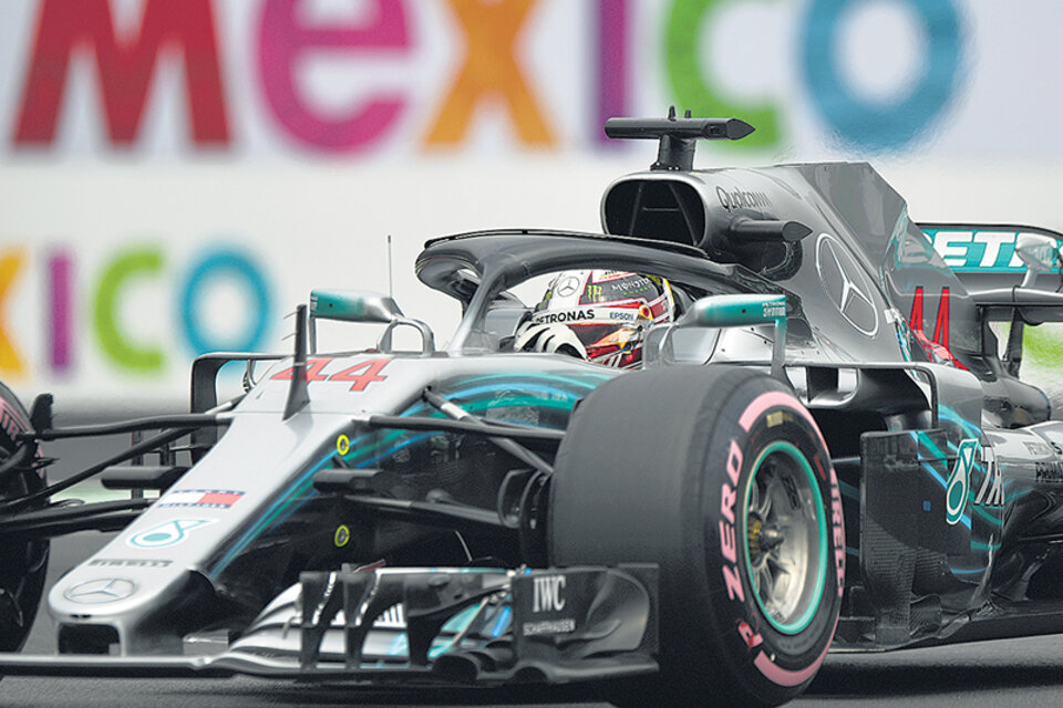Hamilton marcó el tercer mejor tiempo en el Autódromo Hermanos Rodríguez. (Fuente: AFP)