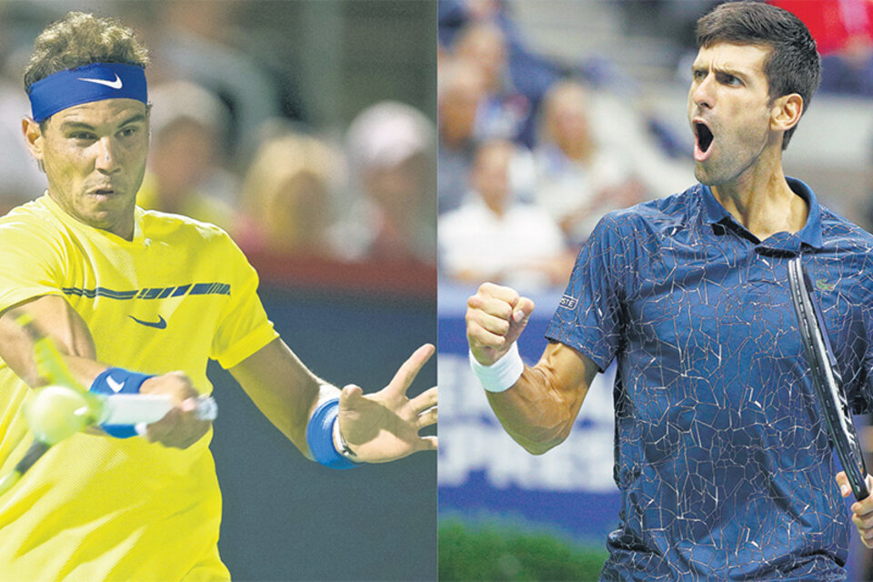 Rafael Nadal, número uno del ranking. Djokovic, número dos, quiere destronarlo.