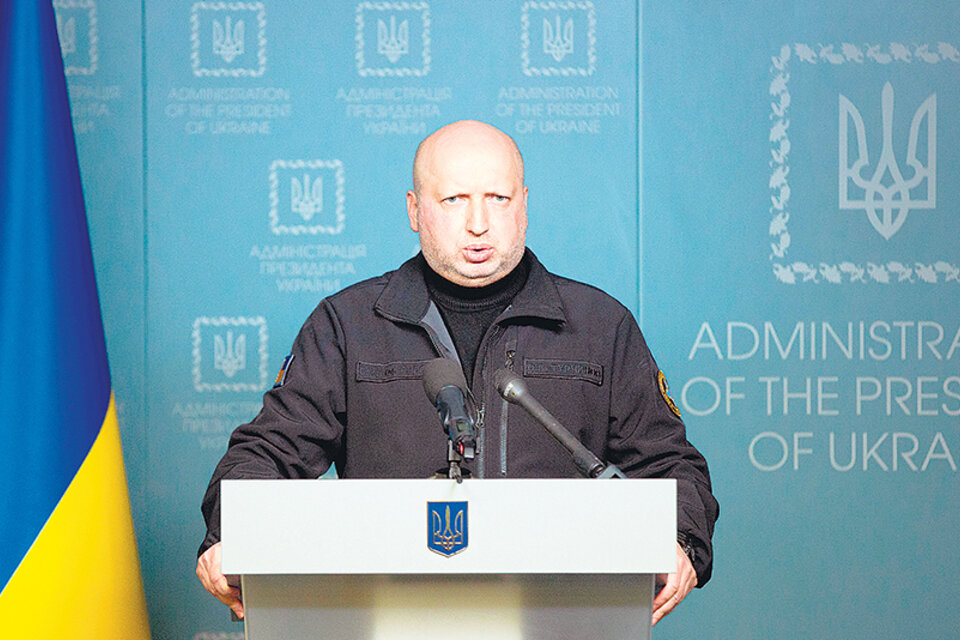 Oleksandr Turchynov, secretario de Seguridad Nacional de Ucrania, explicó la acusación de su país.