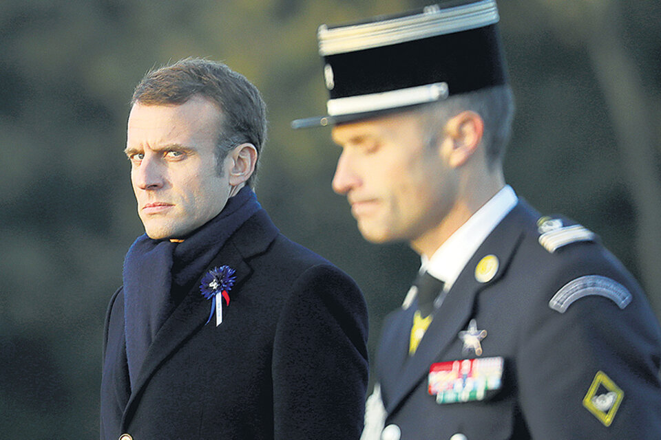 Macron acusó a los medios de “crear polémicas solitos” con el supuesto homenaje a Pétain. (Fuente: AFP)