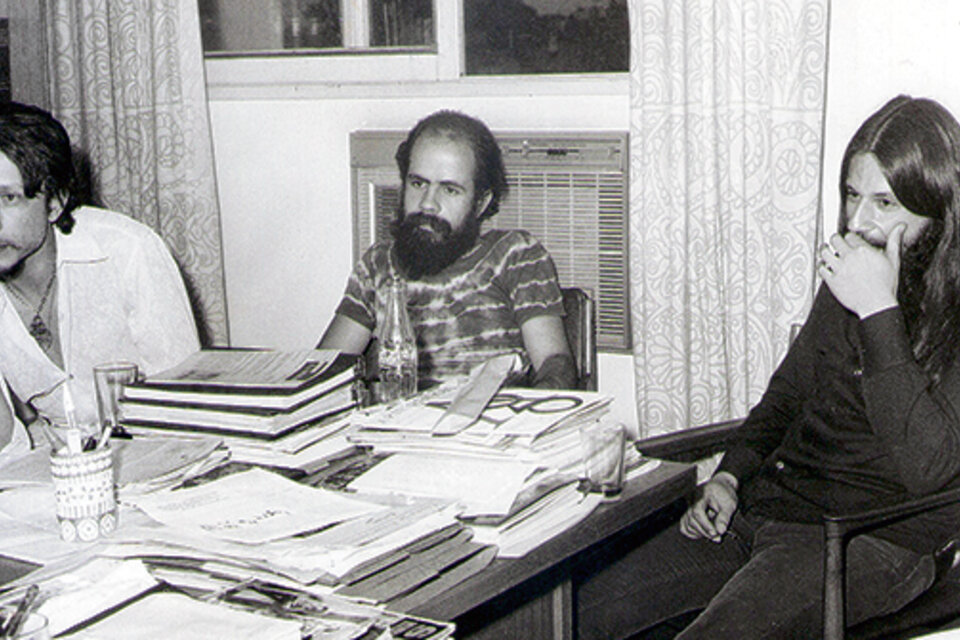 Jorge Pinchevsky, Mono Cohen y Topo D’Aloisio, en 1971.