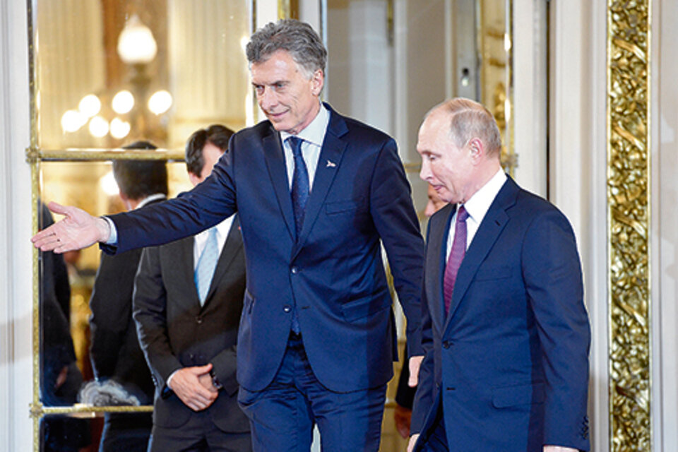 Mauricio Macri y Vladimir Putin se reunieron en la Casa Rosada y prometieron “incrementar los lazos”.