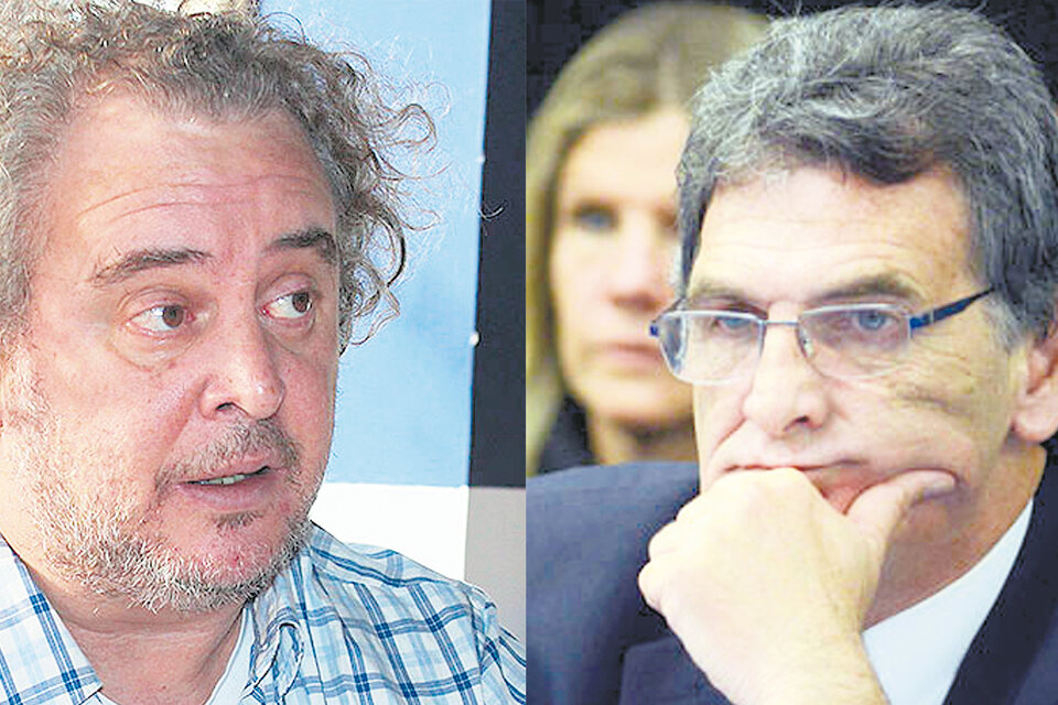 El titular del EAAF, Luis Fondebrider, y el secretario de Derechos Humanos, Claudio Avruj. (Fuente: NA)