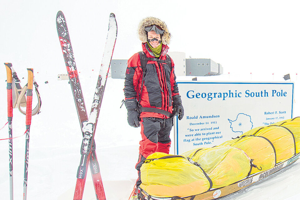 Colin O’Brady, un extriatleta profesional de 33 años que ya tiene varios records en su haber. (Fuente: AFP)