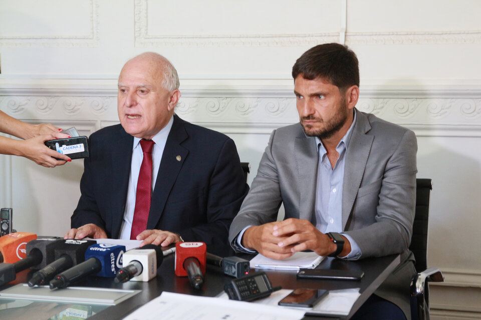 Lifschitz junto al ministro Pullaro. (Fuente: Prensa Ministerio de Seguridad)