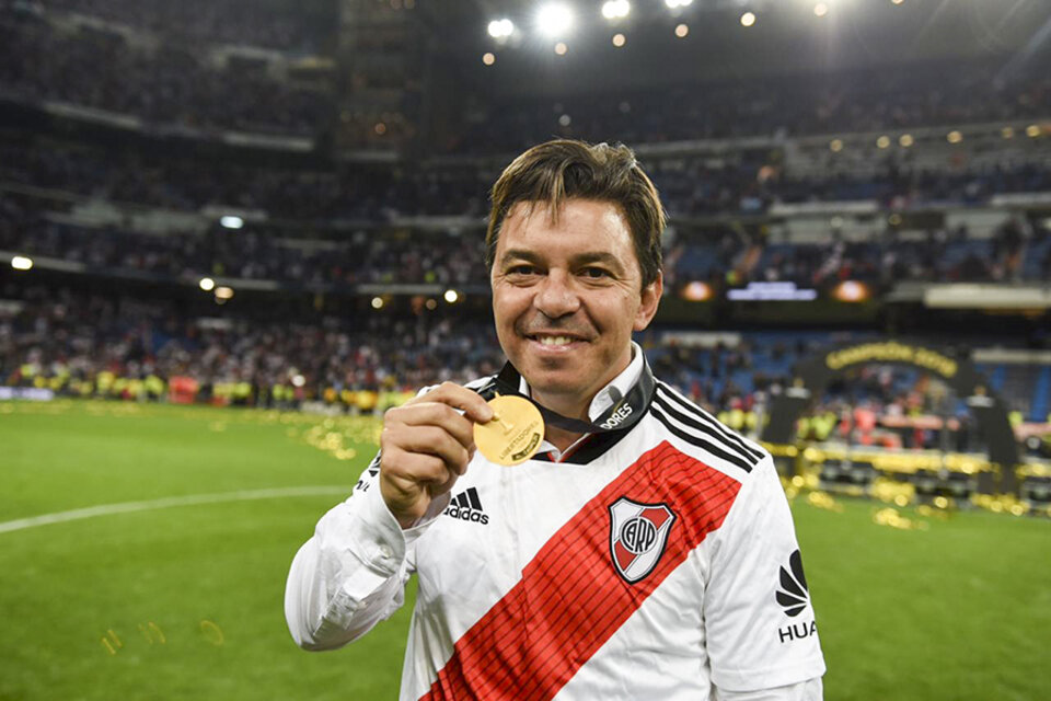 Gallardo lleva más de cuatro años al frente de River y ya acumuló nueve títulos. (Fuente: Noticias Argentinas)