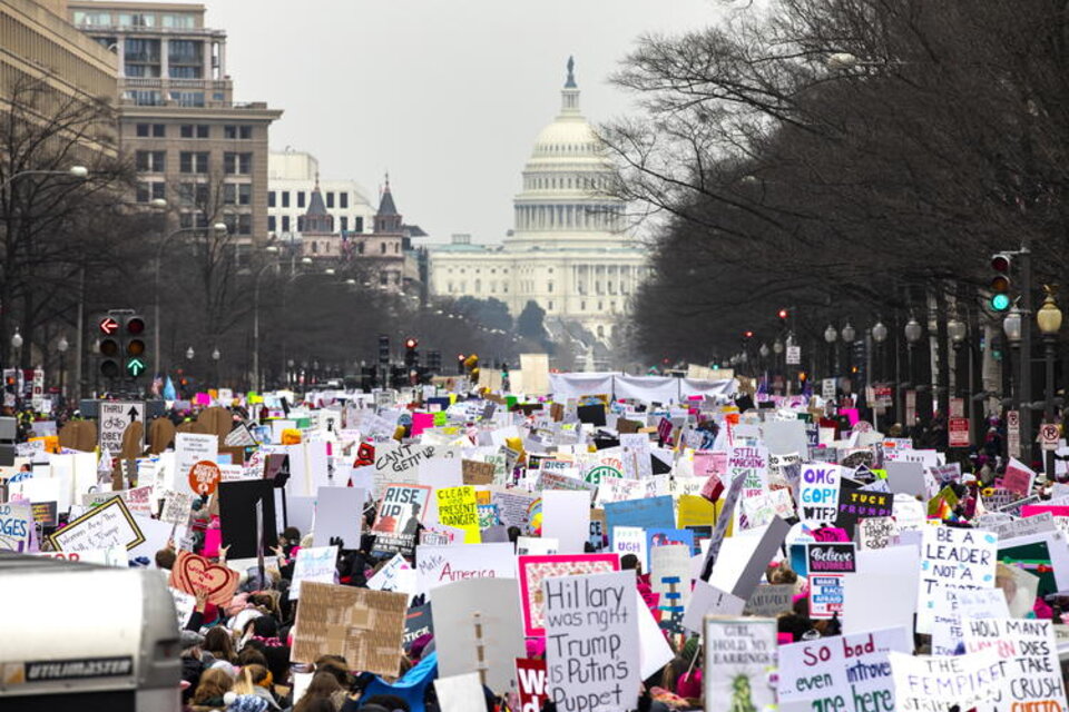 Tercera Marcha de las Mujeres en Estados Unidos (Fuente: EFE)