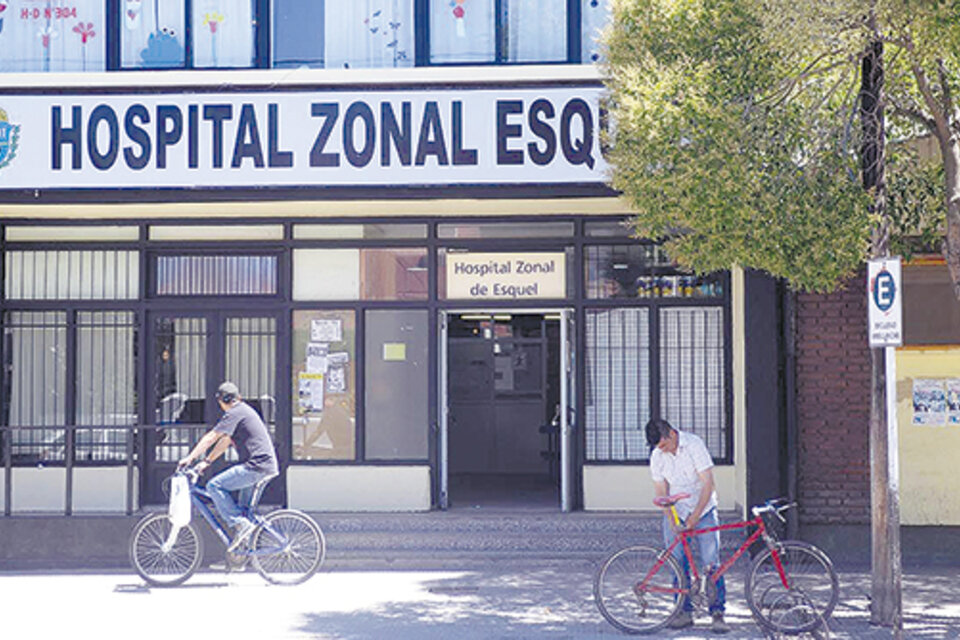 El Hospital de Esquel, donde están siendo trasladados algunos de los infectados. (Fuente: Télam)