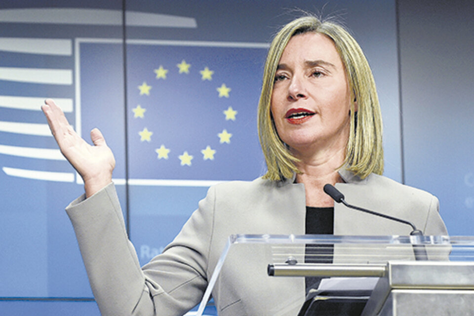 La alta representante de la UE para la Política Exterior, Federica Mogherini, pide elecciones. (Fuente: AFP)