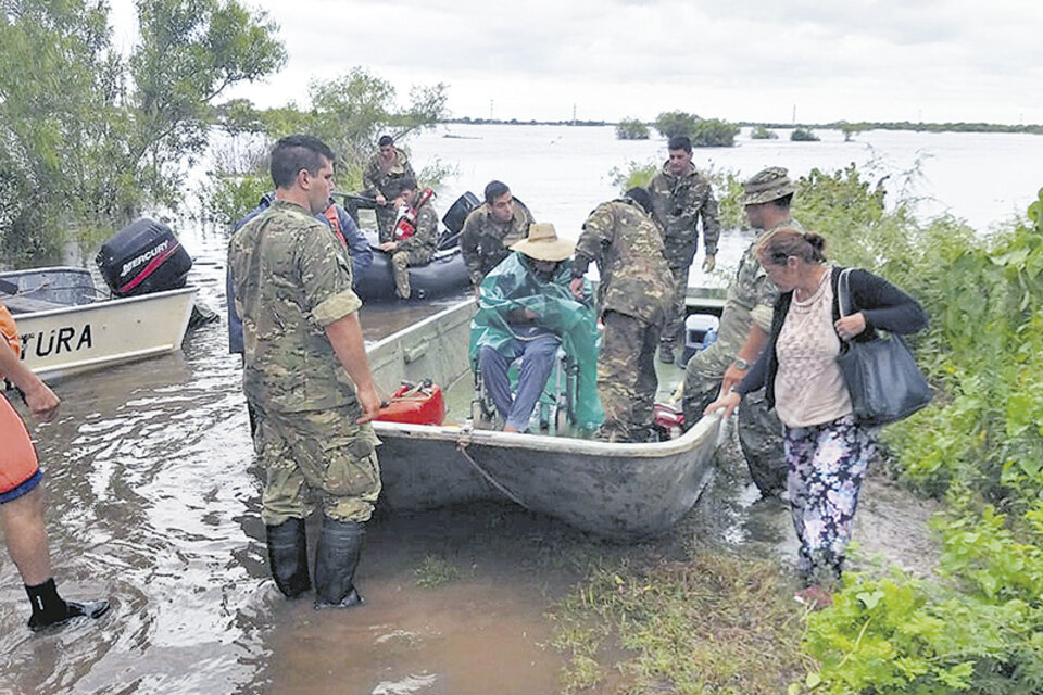 Entre Ríos es una de las provincias afectadas por las inundaciones. (Fuente: N.A,)