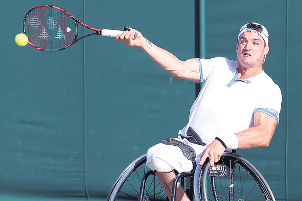Lobito Fernández, ex número uno y actual dos del ranking mundial de tenis adaptado.