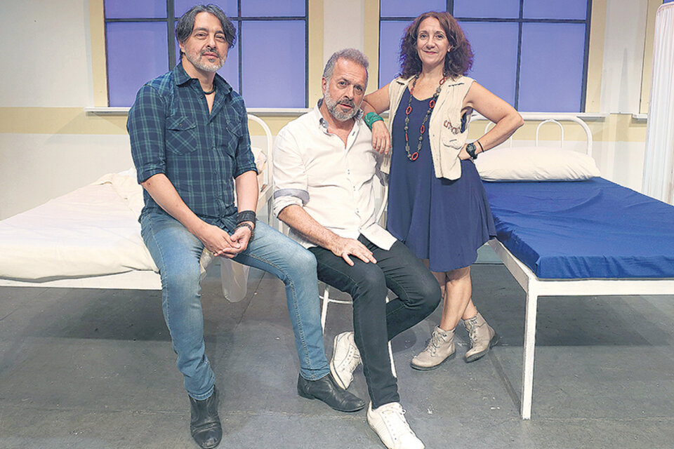 Gabin, Prol y Pires. El estreno será el próximo sábado en el teatro La Comedia. (Fuente: Dafne Gentinetta)