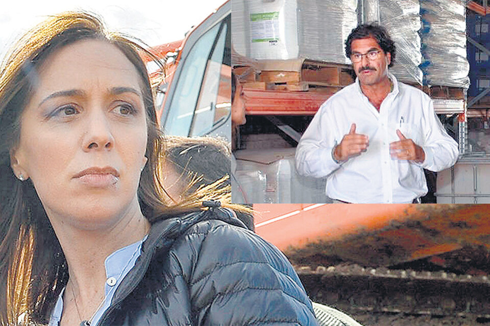 Vidal autorizó la fumigación sobre las escuelas. Arriba, Leonardo Sarquís, de Monsanto directo al ministerio.