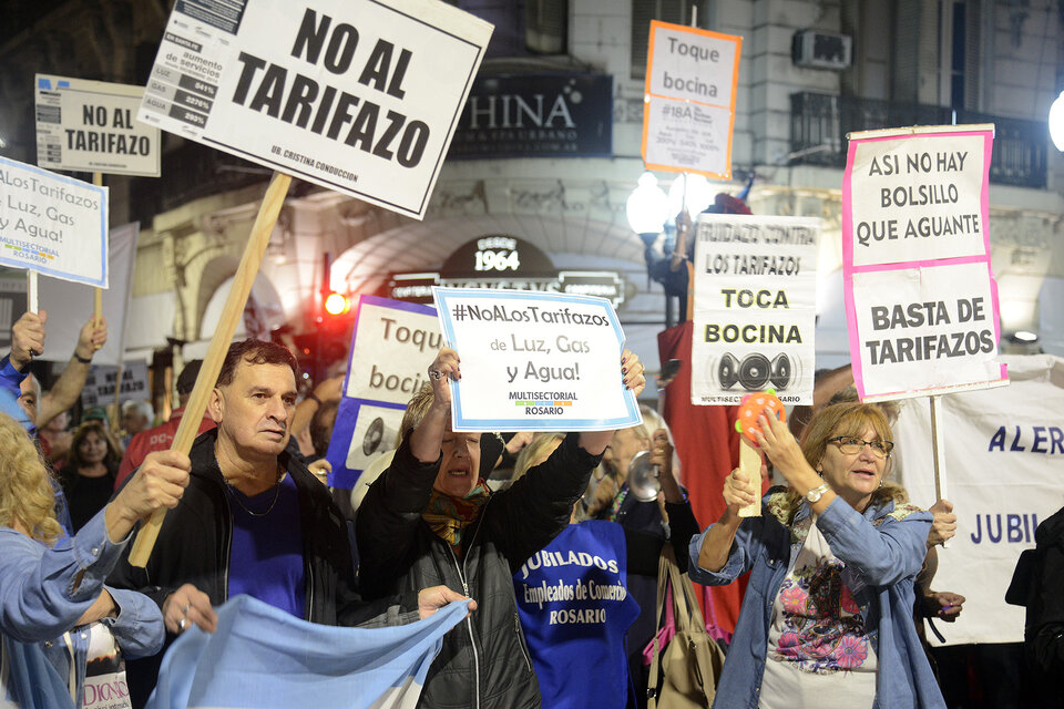 Otras vez se viene la lucha contra los aumentos indiscriminados de tarifas que llegarán este año. (Fuente: Andres Macera)