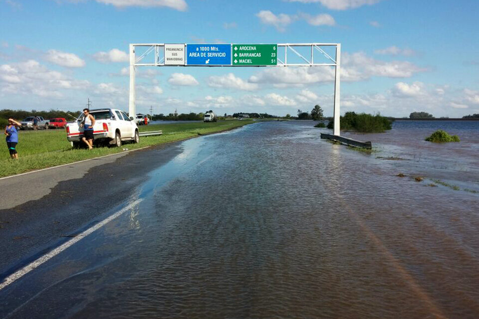 Las inundaciones significan pérdidas millonarias para los productores de la provincia.