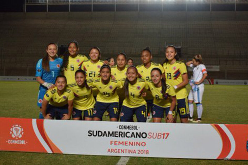 El equipo de Colombia que jugó el Sudamericano el año pasado (Fuente: Twitter)
