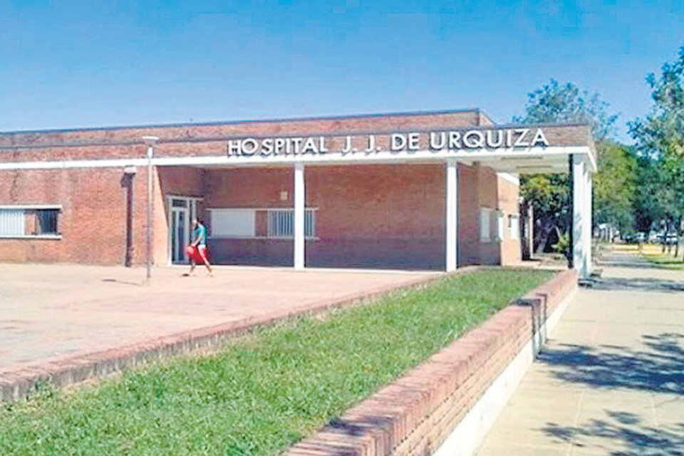 El Hospital Justo José de Urquiza, donde falleció Riquelme y se le realizó la cesárea.