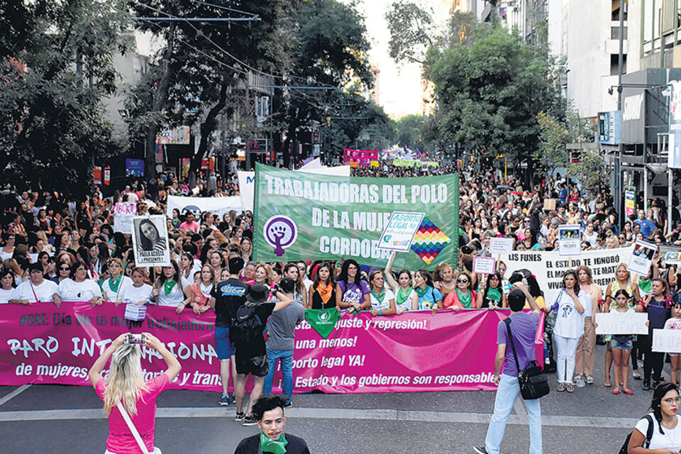 En Córdoba hay un fuerte movimiento feminista. (Fuente: Télam)