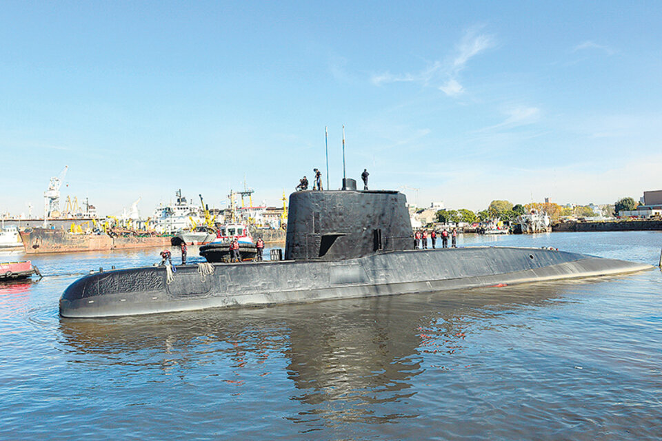 El submarino partió de Ushuaia el 13 de noviembre de 2017 con 44 tripulantes a bordo. (Fuente: EFE)