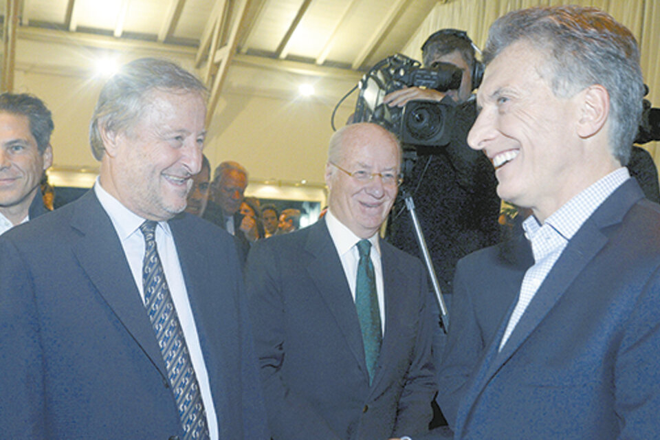 Mauricio Macri, presidente de la Nación, con Cristiano Rattazzi, titular de Fiat Chrysler.