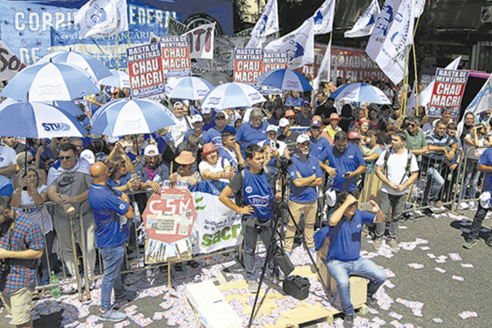 Las movilizaciones principales se realizaron en la 9 de Julio y en las avenidas Entre Ríos y Belgrano.