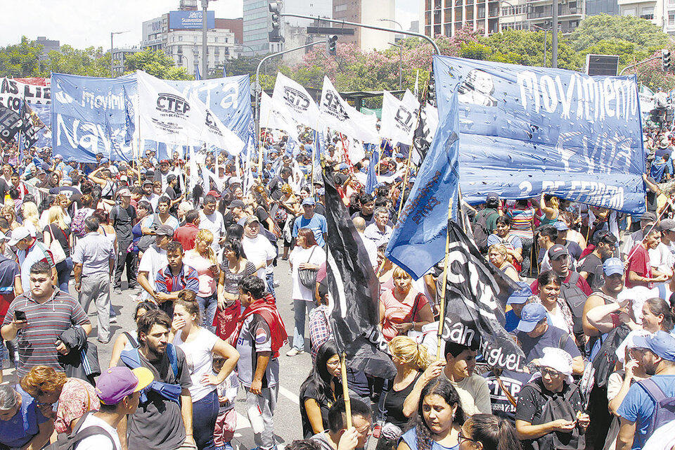 La CTEP, la CCC y Barrios de Pie, además del FOL, saldrán a la calle otra vez. (Fuente: Jorge Larrosa)
