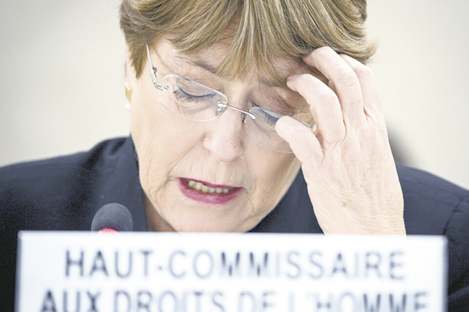 Bachelet, alta comisionada de la ONU para los Derechos Humanos.