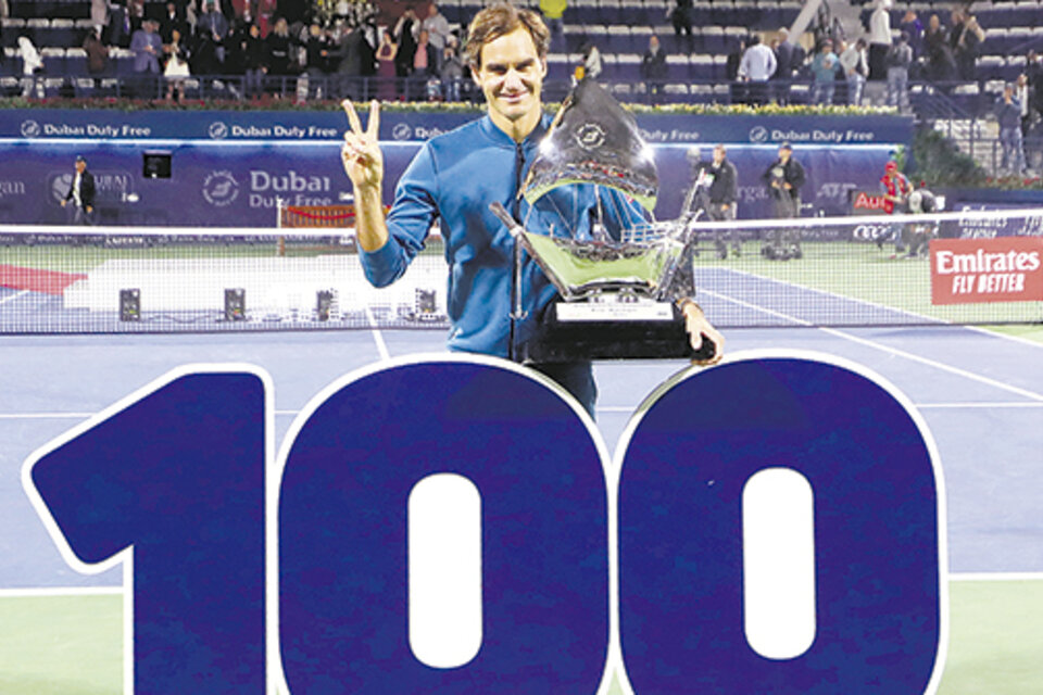 Federer alcanzó los cien (Fuente: AFP)