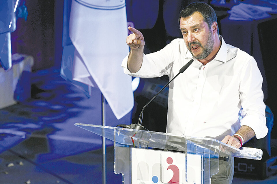 Matteo Salvini habla durante el Congreso Mundial de las Familias en Verona. (Fuente: AFP)