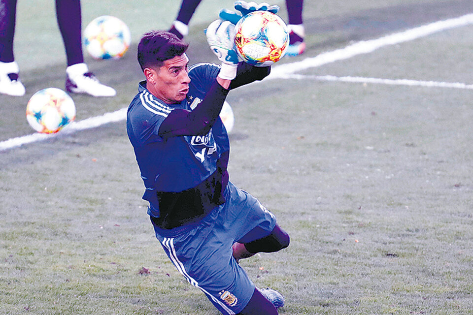 Andrada debutó en Argentina en el triunfo 1-0 sobre Marruecos. (Fuente: EFE)