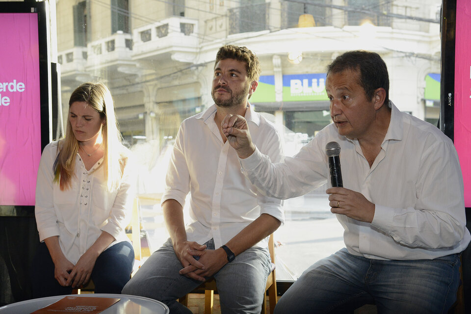 Tepp, Monteverde y Del Frade durante la presentación. (Fuente: Andres Macera)