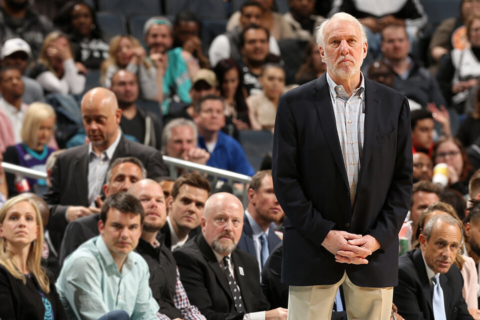 Gregg Popovich, expulsión récord para el entrenador de los Spurs. (Fuente: EFE)