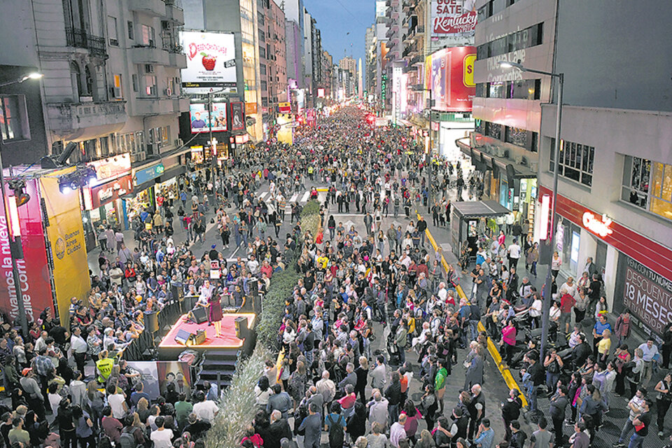 La inauguración de la avenida el sábado pasado.