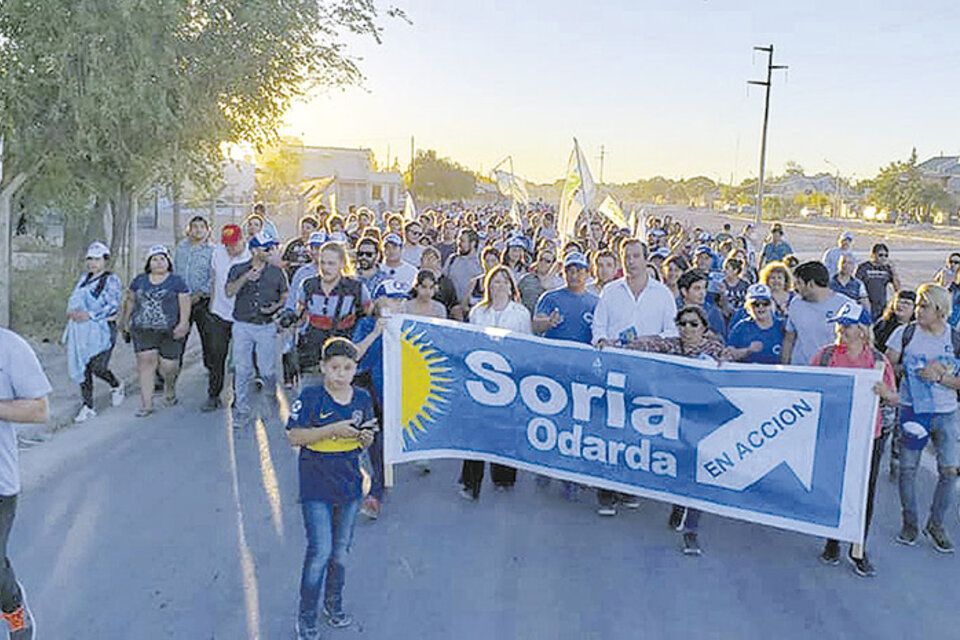 Martín Soria recorrió las calles de Bariloche. (Fuente: Prensa Rio Negro en Acción)