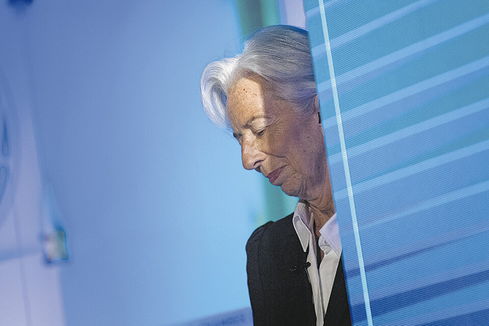 “El tiempo está cada vez más inestable”, sostuvo Lagarde antes de la asamblea del FMI. (Fuente: AFP)