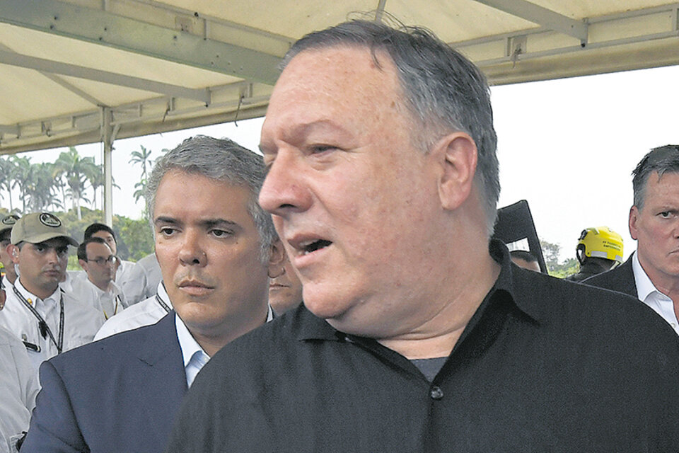 Pompeo visitó Cúcuta acompañado del presidente Duque.