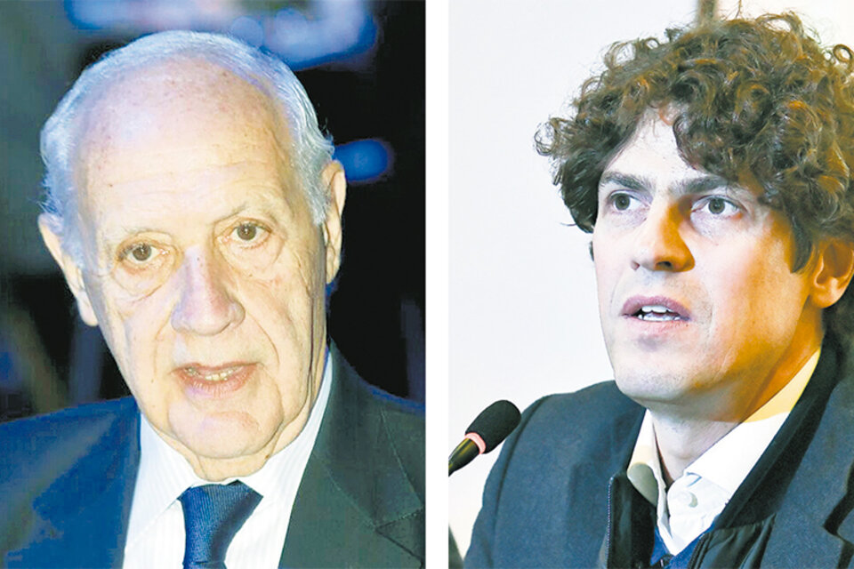 Roberto Lavagna y Martín Lousteau, con visiones diferentes.