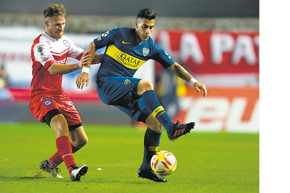 Pavón mejoró su rendimiento en relación con el partido del jueves ante Vélez. (Fuente: Télam)