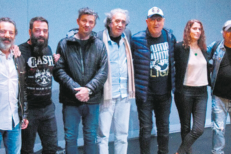 Fabián Vena, Juan Fernández, Claudio Garófalo, Jorge Eines, Norberto Verea, Paula Rodríguez y Pedro Saborido. (Fuente: Irina Lavallena)