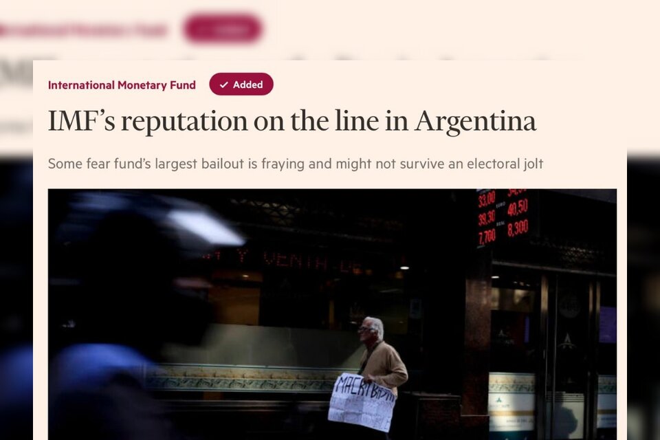 "El FMI se juega su reputación en la Argentina"