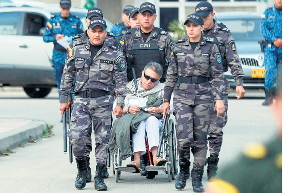 Santrich, al ser detenido el 17 de mayo en Bogotá. (Fuente: EFE)