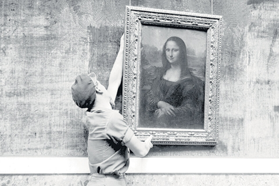 La Gioconda, reubicada en la reapertura del Museo del Louvre, en 1947. (Fuente: AFP)