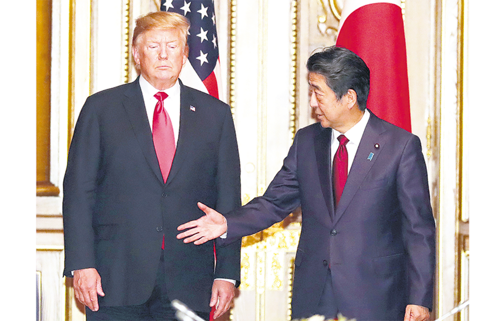 Trump y Abe mantuvieron una reunión bilateral. (Fuente: AFP)